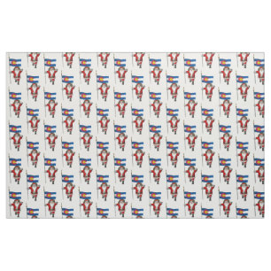 Santa Claus Comes To Colorado Fabric
