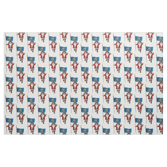 Santa Claus Comes To Idaho Fabric (Fat Quarter)