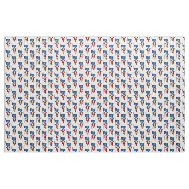 Santa Claus Comes To Michigan Fabric (Yard)