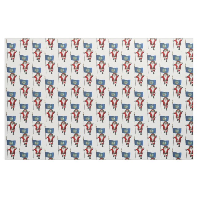 Santa Claus Comes To Nebraska Fabric (Fat Quarter)