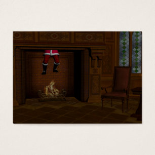 Santa Claus Coming Down The Chimney