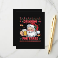 Santa Claus Couple Chirstmas Drinking
