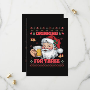 Santa Claus Couple Chirstmas Save The Date