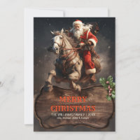 Santa Claus Cowboy Art