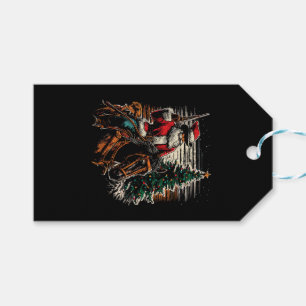 Santa Claus Cowboy - Vintage Christmas Tree Cowboy Gift Tags