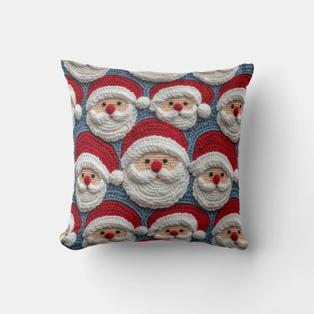 Santa Claus crochet pattern Cushion (Front)