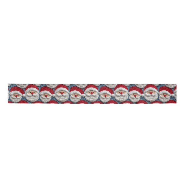 Santa Claus crochet pattern Satin Ribbon (Front)