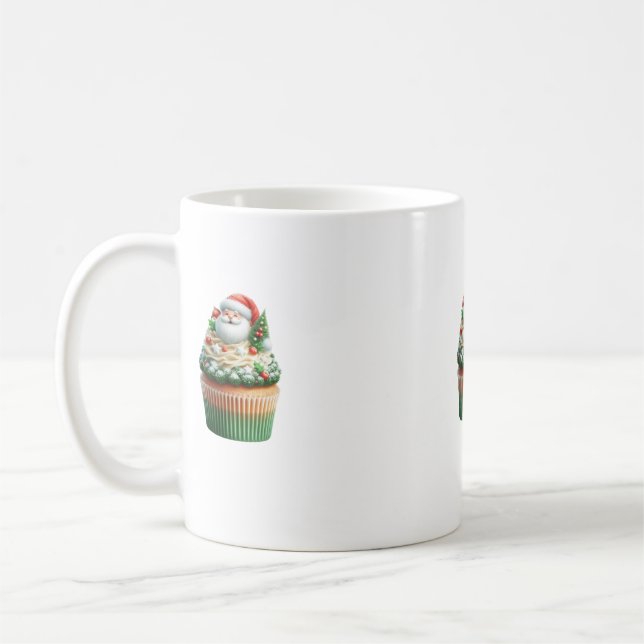 santa claus cupcakes mug (Left)