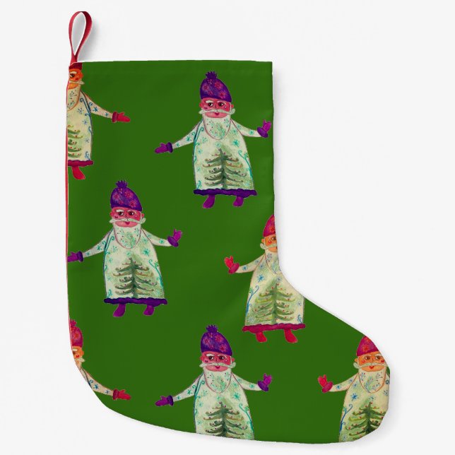 Santa Claus Custom Christmas Stocking (Front)