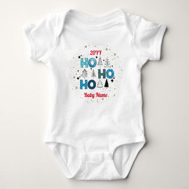 Santa Claus Customise Baby Bodysuit (Front)