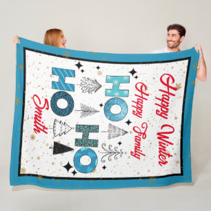 Santa Claus Customise Fleece Blanket