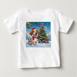 Santa Claus Dog Toddler Tshirt