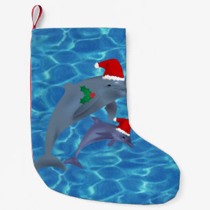 santa claus dolphins stocking