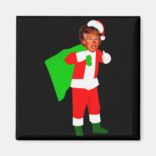 Santa Claus Donald Trump Funny Christma Ugly Xmas  Magnet