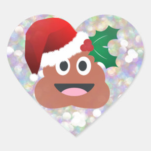 santa claus emoji heart sticker