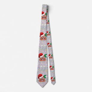 santa claus emoji tie