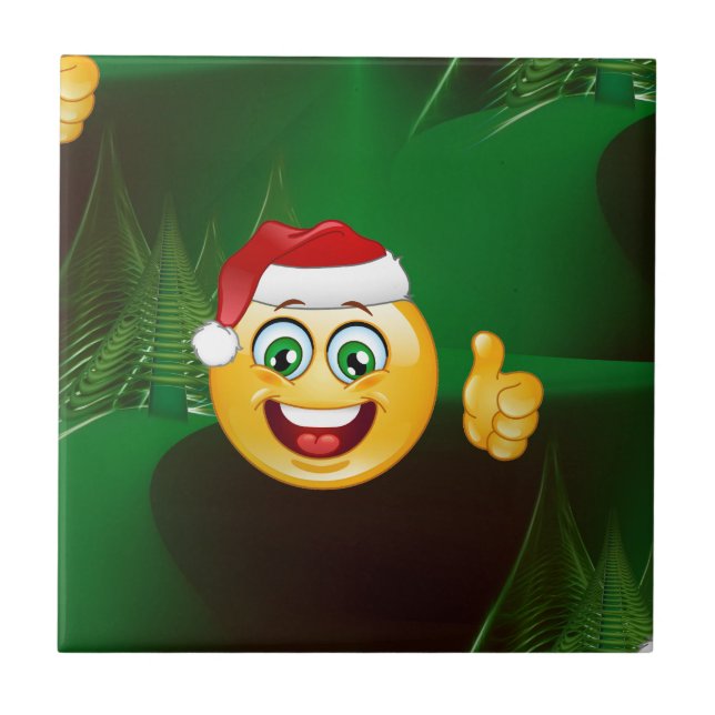 santa claus emojis tile (Front)