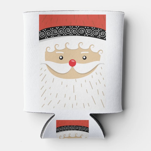santa claus face can cooler (Front)