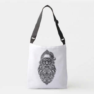 Santa Claus face ornament Crossbody Bag