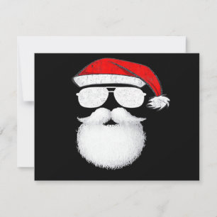 Santa Claus Face Sunglasses With Hat Beard Christm