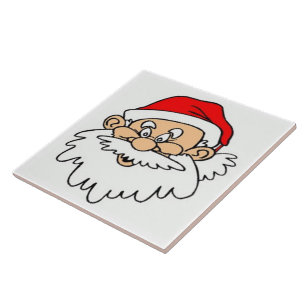 SANTA CLAUS FACE TILE