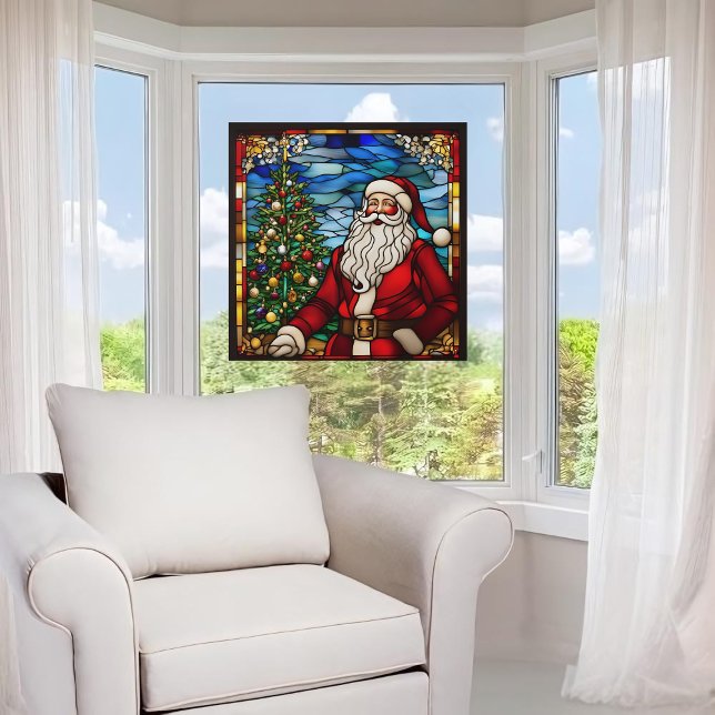 Santa Claus Faux Stained Glass (Creator Uploaded)