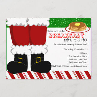 Santa Claus Feet Invitation