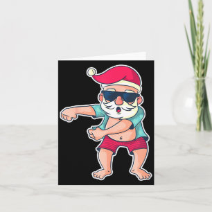 Santa Claus Floss Dance Christmas X-mas Gift  Card