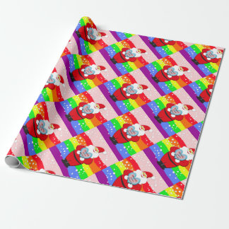 Santa Claus for LGBT, for Human right Wrapping Paper