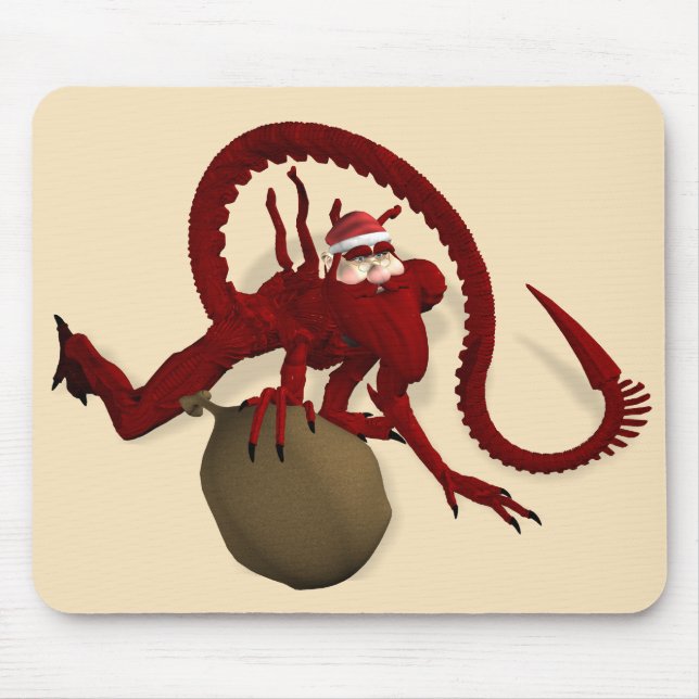 Santa Claus From Outer Space Mouse Pad (Front)