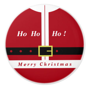 Santa Claus Funny Christmas Ceramic Knob