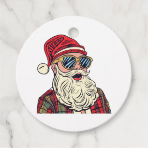 Santa Claus - Funny Favour Tags