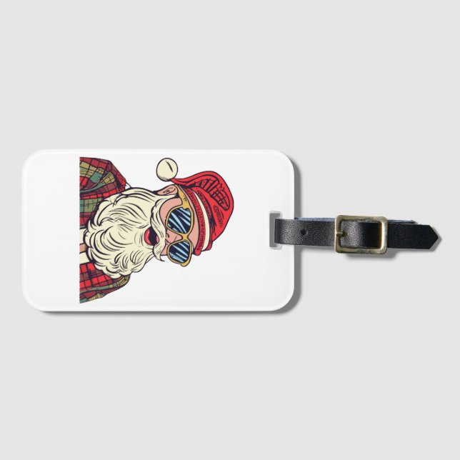 Santa Claus - Funny Luggage Tag (Front Horizontal)