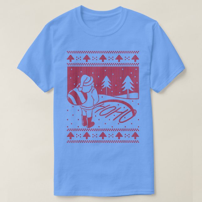 Santa claus funny ugly sweater Xmas Hos  (Design Front)