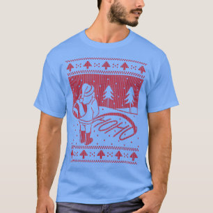 Santa claus funny ugly sweater Xmas Hos 