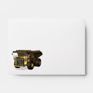 Santa Claus Giant  Dump Truck Driver Envelopes