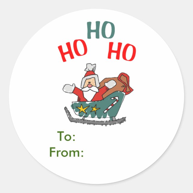 Santa Claus Gift Tags (Front)