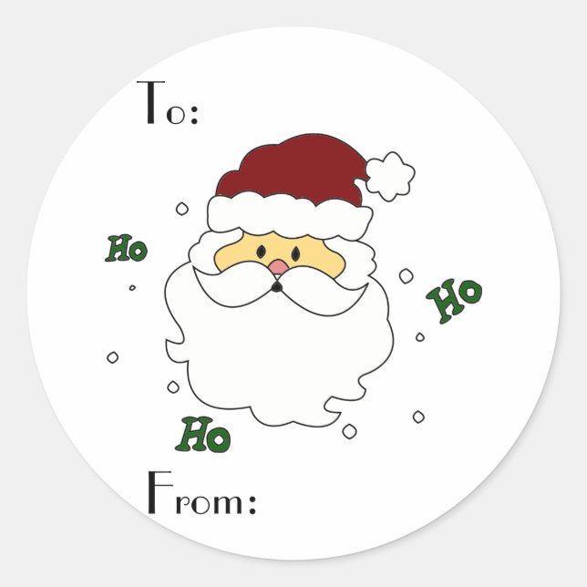 Santa Claus Gift Tags (Front)