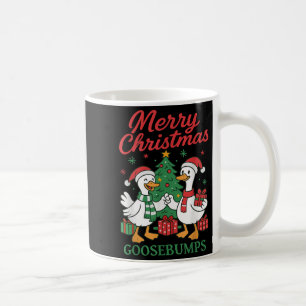 Santa Claus Goose Tree Merry Christmas Goosebumps  Coffee Mug