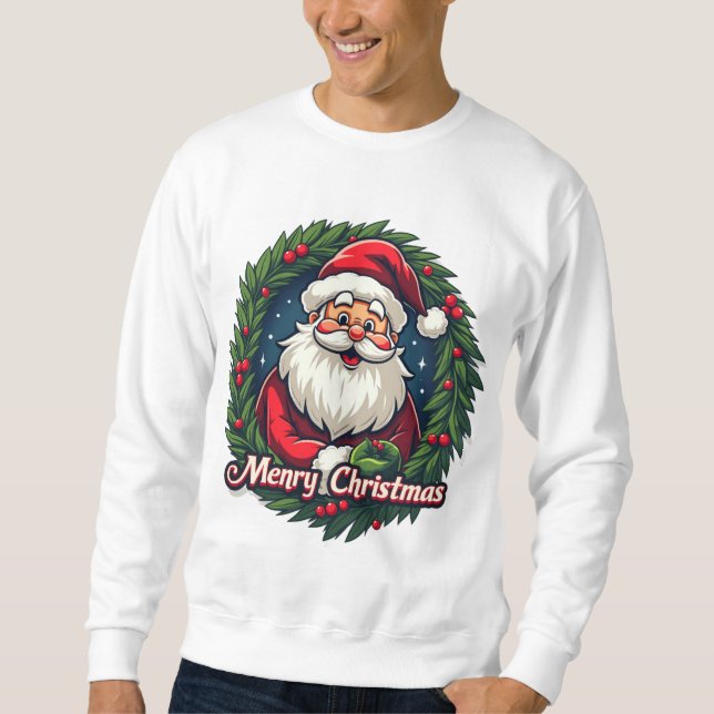 Santa Claus Graphic Tee – Spread Holiday Joy (Front)