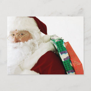Santa Claus Greeting Cards, Postcards, Stickers Holiday Postcard