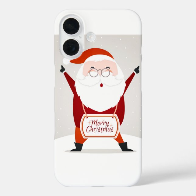 Santa Claus Greeting Case-Mate iPhone Case (Back)