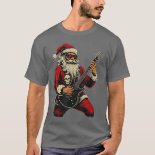 Santa Claus Guitar Player Have A Rock Roll Christm T-Shirt