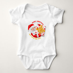 Santa Claus happy new year Baby Bodysuit