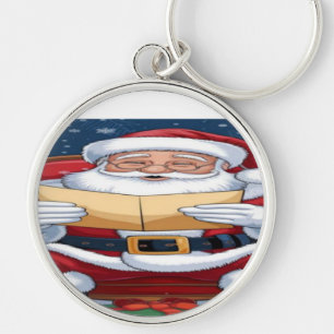 Santa Claus Happy New years 💐 Key Ring