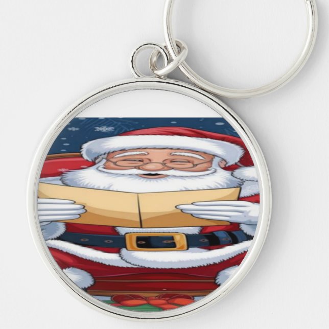 Santa Claus   Happy New years 💐 Key Ring (Front)