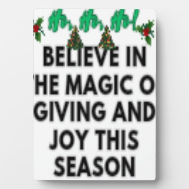 Santa Claus   Happy New years 💐 Plaque (Front)