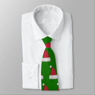 Santa Claus Hat Design Tie