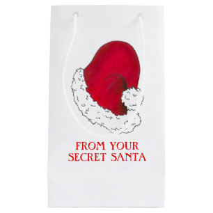 Santa Claus Hat From Secret Santa Christmas Gift Small Gift Bag