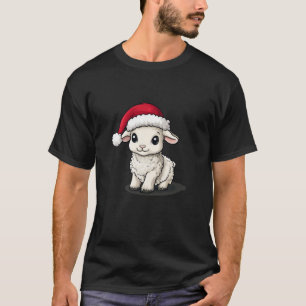 Santa Claus Hat on a Lamb Equals Christmas Magic T-Shirt